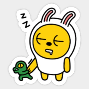 KakaoTalk Friends Muzi & Con (Sleepy... Zzz...) Sticker